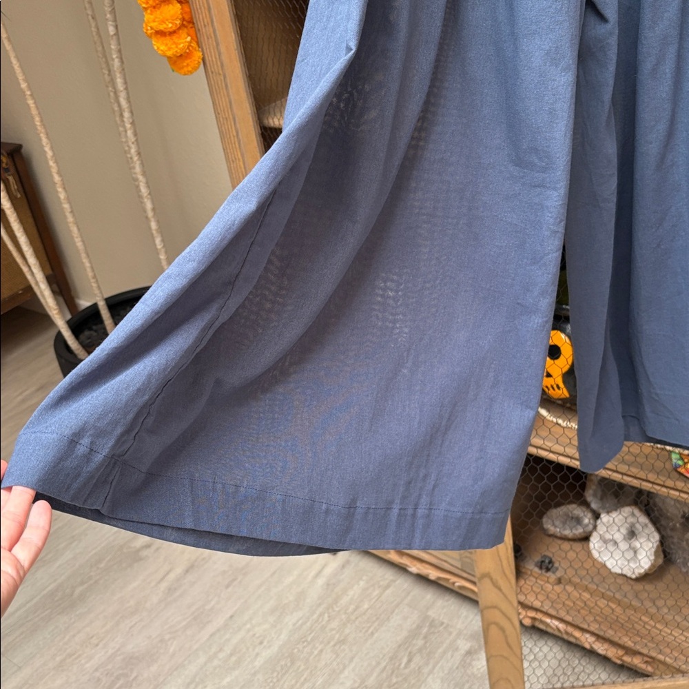 Free People Navy Wide Leg Pants - Picture 5 of 9